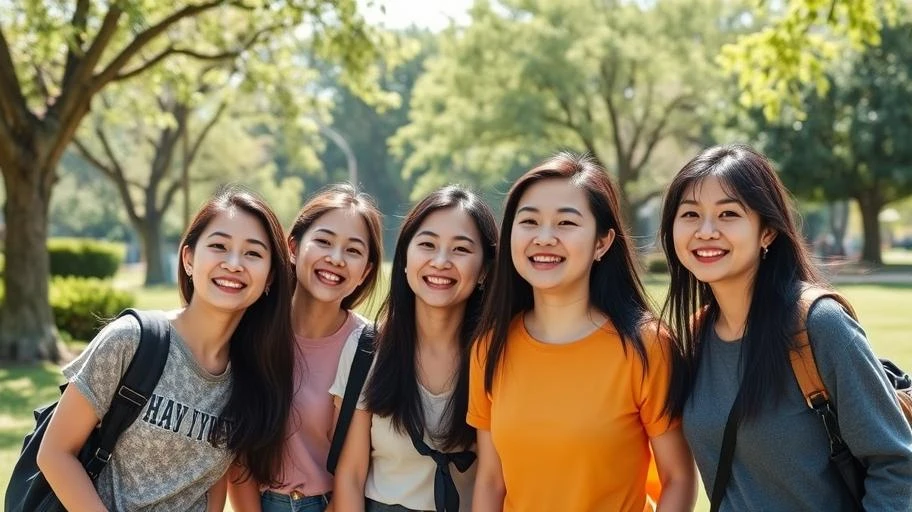 Ảnh nhóm bạn thân thiết cải thiện sức khỏe tinh thần.