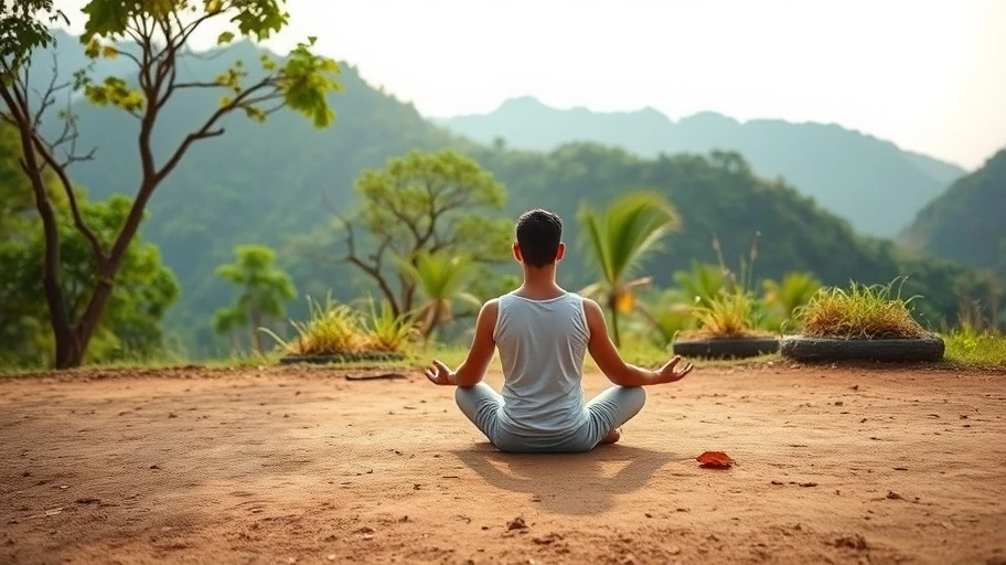 Ảnh thiền và chánh niệm trong không gian mở