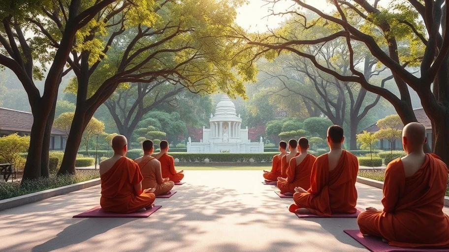 Ảnh về trường phái thiền trong Phật giáo tại Việt Nam.