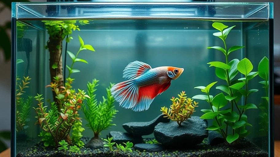 Bể nuôi phù hợp giúp giảm stress cho cá betta