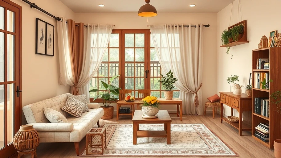 Bố trí trong nhà với thói quen tô màu chánh niệm