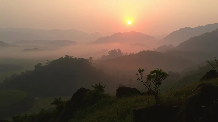 Cảnh thiên nhiên Việt Nam yên tĩnh
