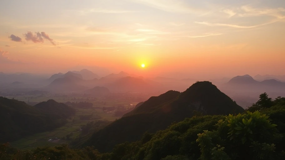 Hình ảnh cảnh bình minh ở Việt Nam tượng trưng cho cảm xúc tích cực