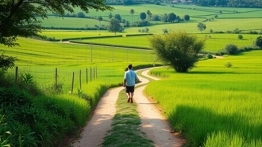 Hình ảnh đi bộ chánh niệm