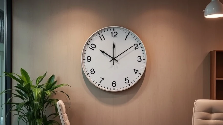 Hình ảnh đồng hồ treo tường để quản lý thời gian hiệu quả