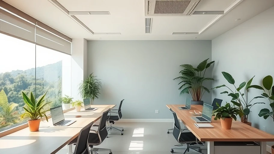 Hình ảnh không gian làm việc yên tĩnh nâng cao năng suất