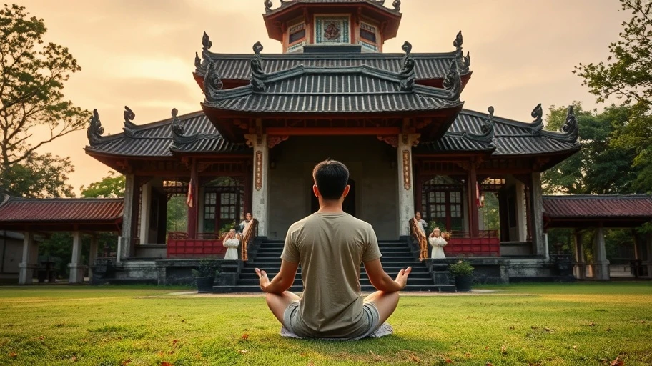 Hình ảnh phát triển tâm linh qua thiền