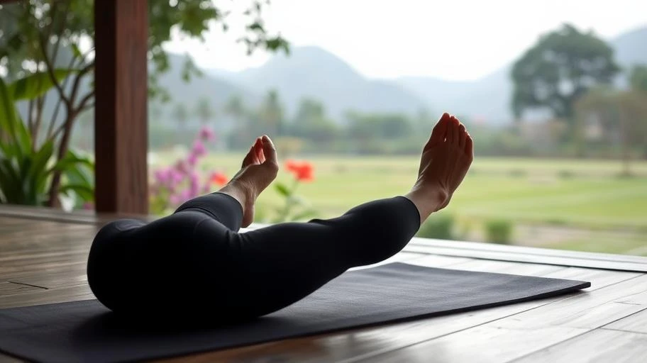 Hình ảnh tập yoga ngoài trời ở Việt Nam