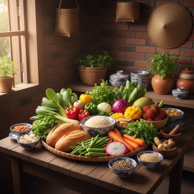 Hình ảnh thực phẩm lành mạnh giúp giảm đau dạ dày do stress.