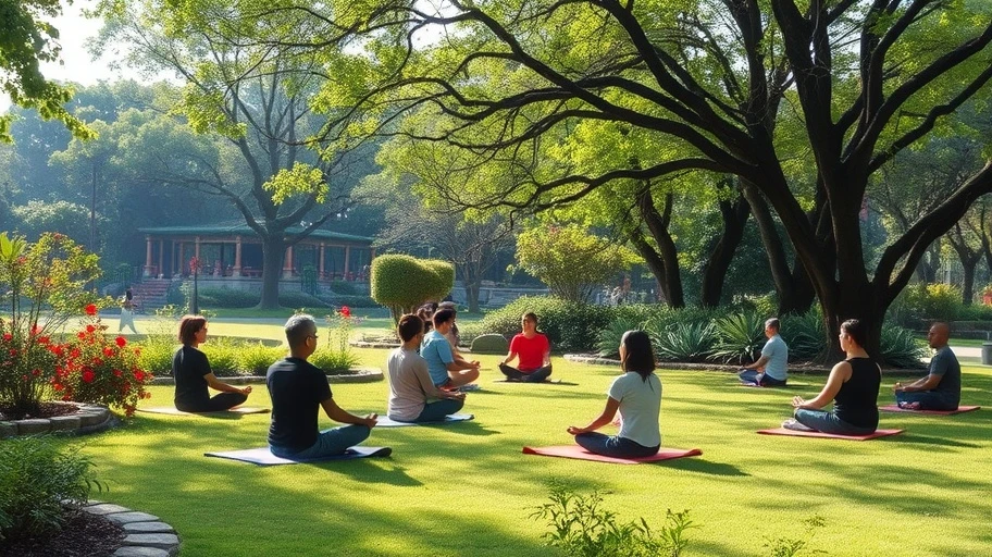 Hình ảnh về quản lý căng thẳng qua thiền định.