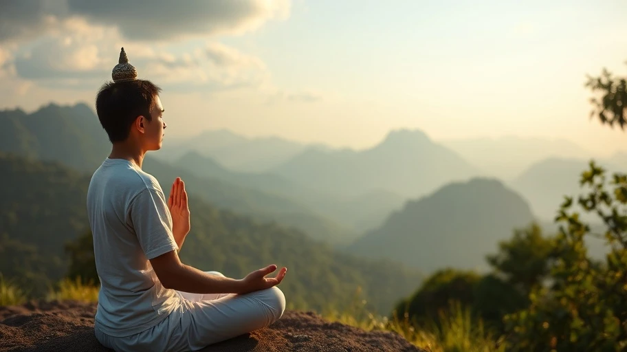 Hình ảnh yếu tố nhất tâm trong thiền chi