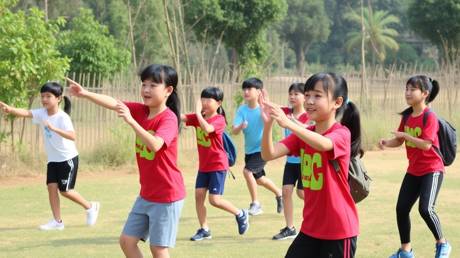 Hoạt động thể chất ngoài trời cho học sinh Việt Nam