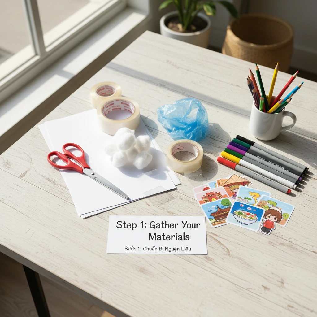 Hướng dẫn làm squishy giấy từ cắt dán đến hoàn thiện.