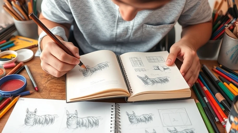 Khám phá đa dạng kỹ thuật trong mindfulness drawing.