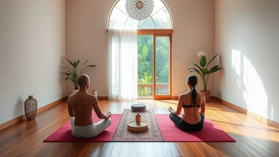 Không gian chuẩn bị cho mindfulness session