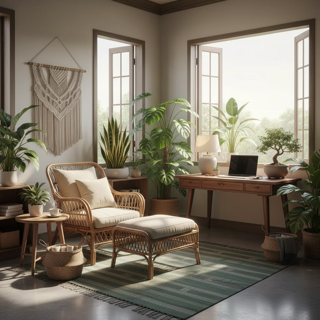 Không gian làm việc thoải mái và thư giãn.