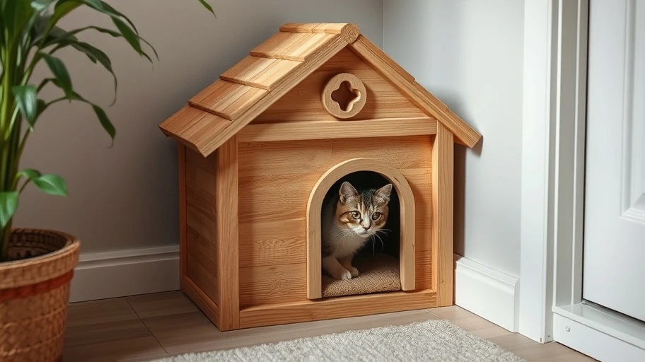 Không gian riêng tư cho mèo giúp giảm stress.
