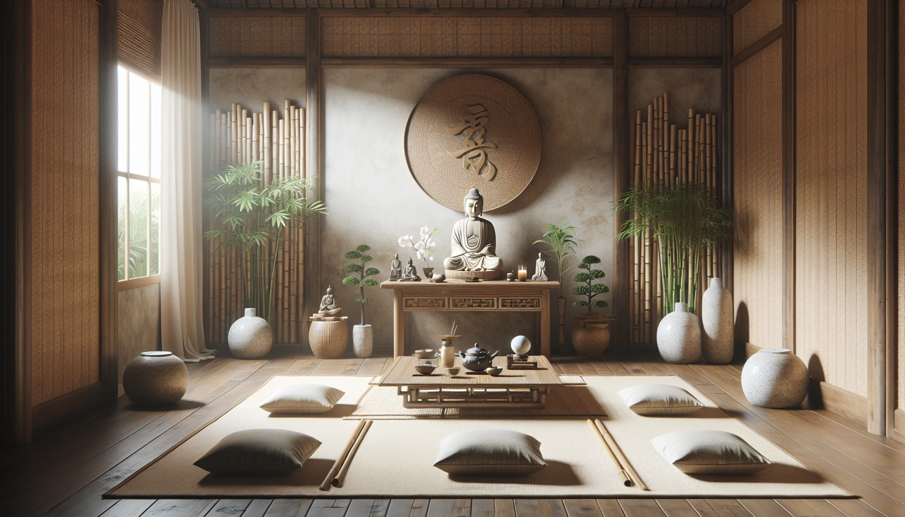 Không gian thiền yên bình tại Việt Nam dùng cho mindfulness.