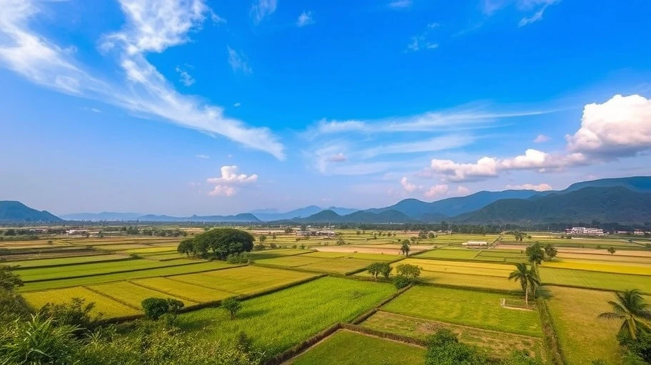 Khung cảnh yên bình tại Việt Nam.