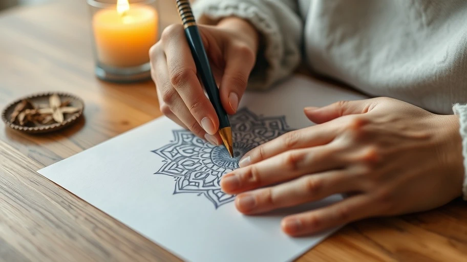Kỹ thuật vẽ mandala giúp thư giãn và cải thiện tập trung.