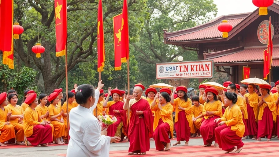 Lễ hội văn hóa Việt Nam, ảnh hưởng thiền phái Thảo Đường.
