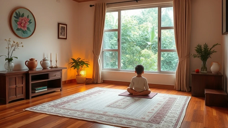 Lời khuyên về không gian thiền cho trẻ em