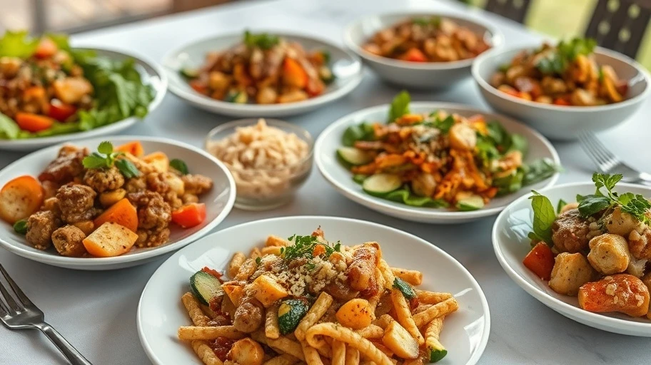 Món ăn chay đa dạng tại Thiền Chay Viên Minh.