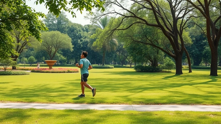 Người chạy bộ trong công viên tại Việt Nam