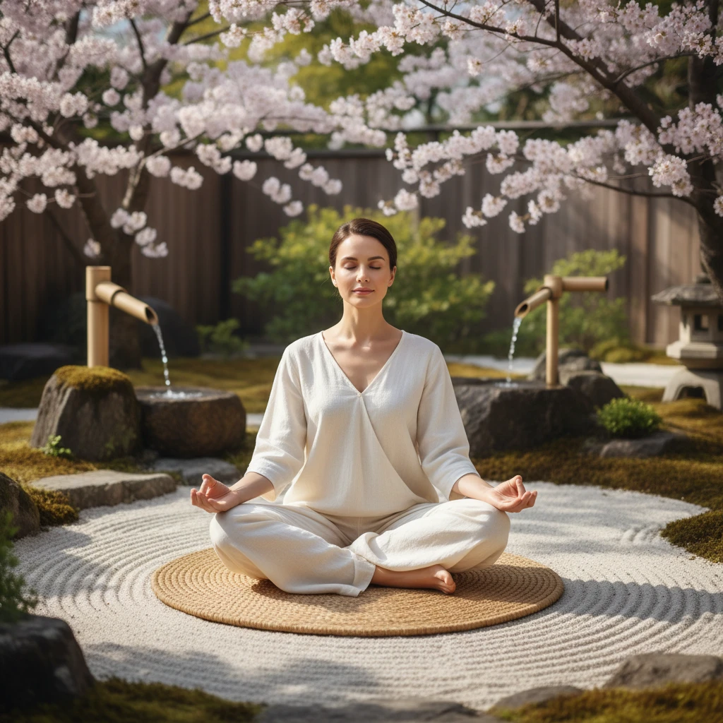 Người chuẩn bị thiền Anapanasati trong tư thế thoải mái.