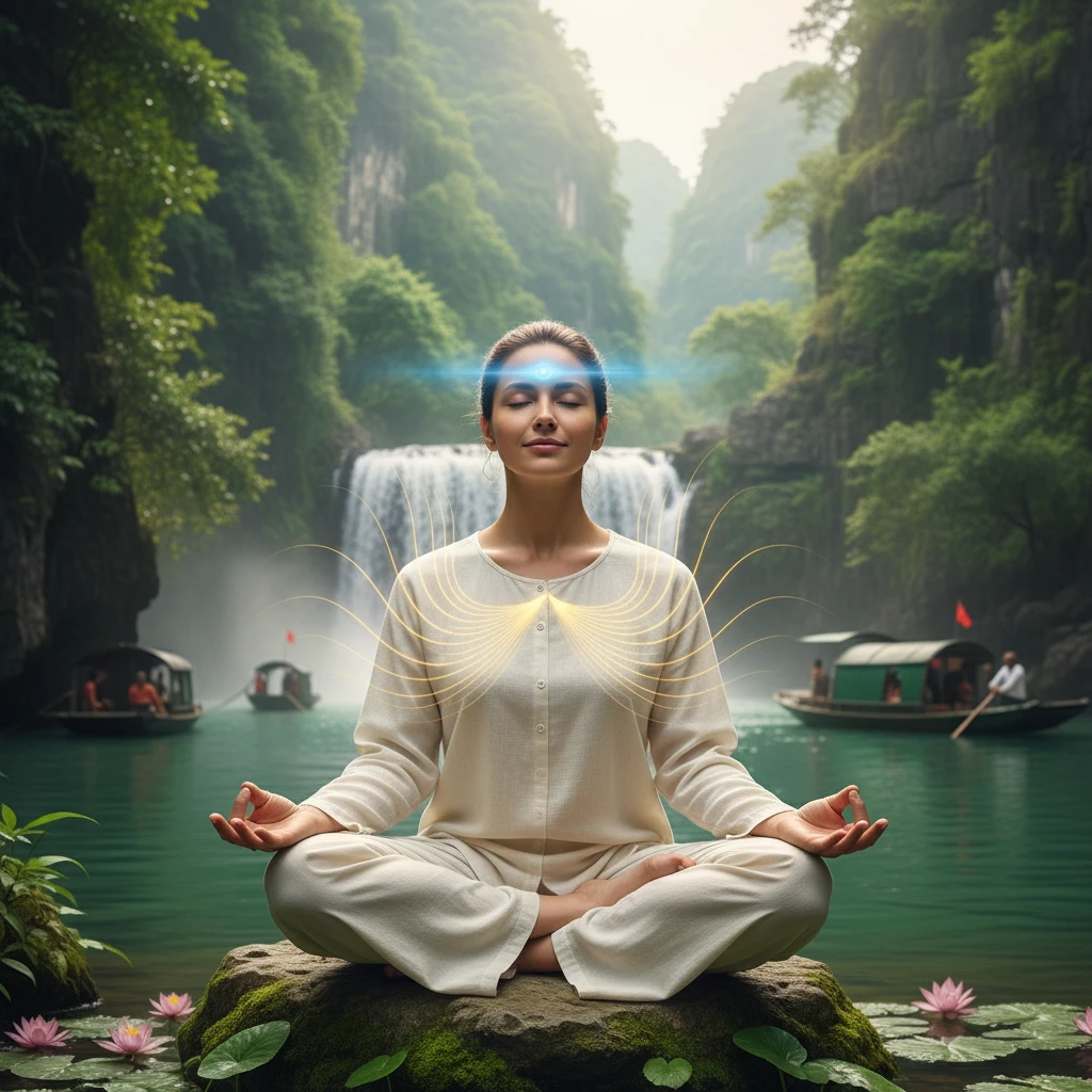 Người thiền định minh họa phương pháp hiệu quả.