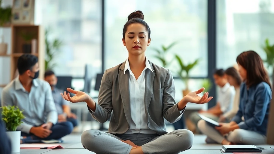 Nhân viên Việt Nam thực hành thiền chánh niệm giảm stress