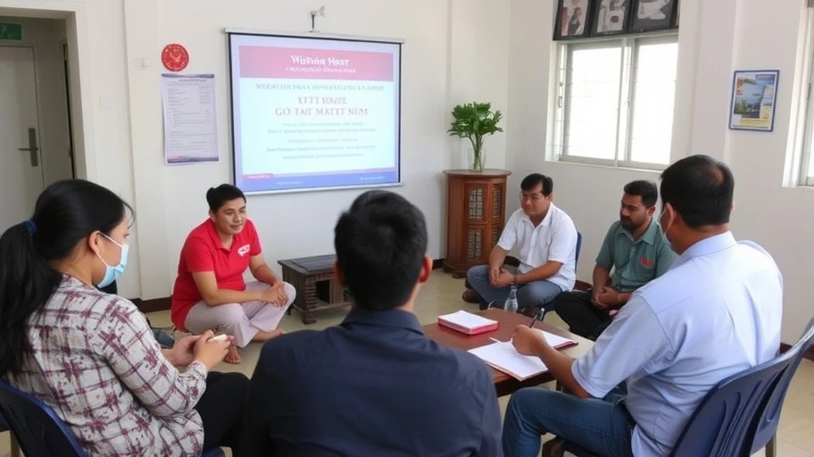 Nhóm thảo luận tại Việt Nam minh họa thúc đẩy thay đổi sức khỏe tinh thần