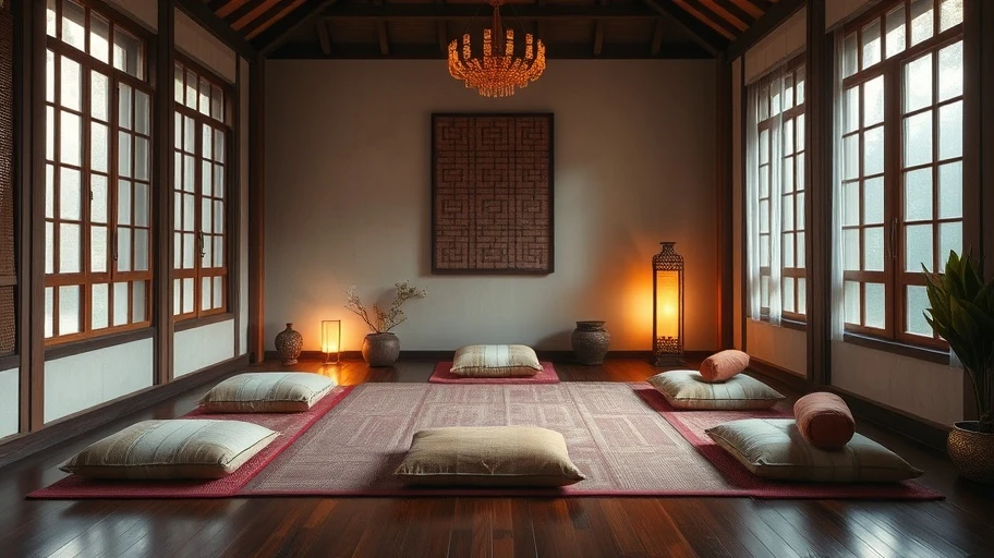 Phòng thiền tại một ngôi nhà ở Việt Nam