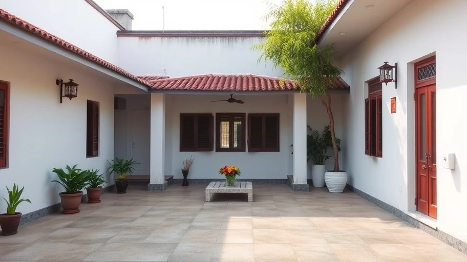 Sân nhà rộng rãi cho thiền động