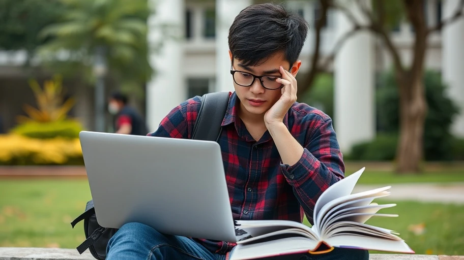 Sinh viên Gen Z trải nghiệm áp lực học tập và sự nghiệp.