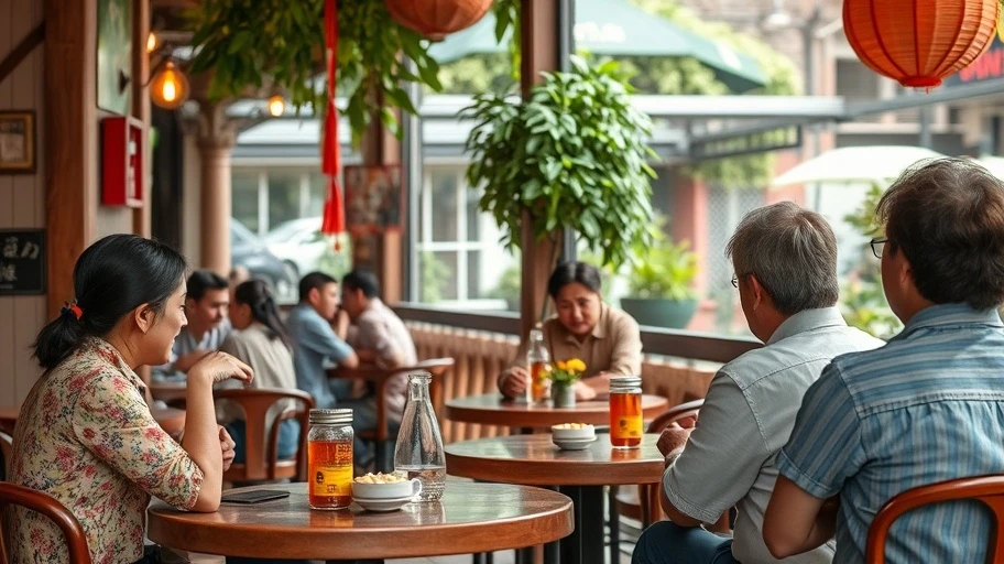 Sử dụng câu hỏi mở trong cuộc trò chuyện tại quán cafe